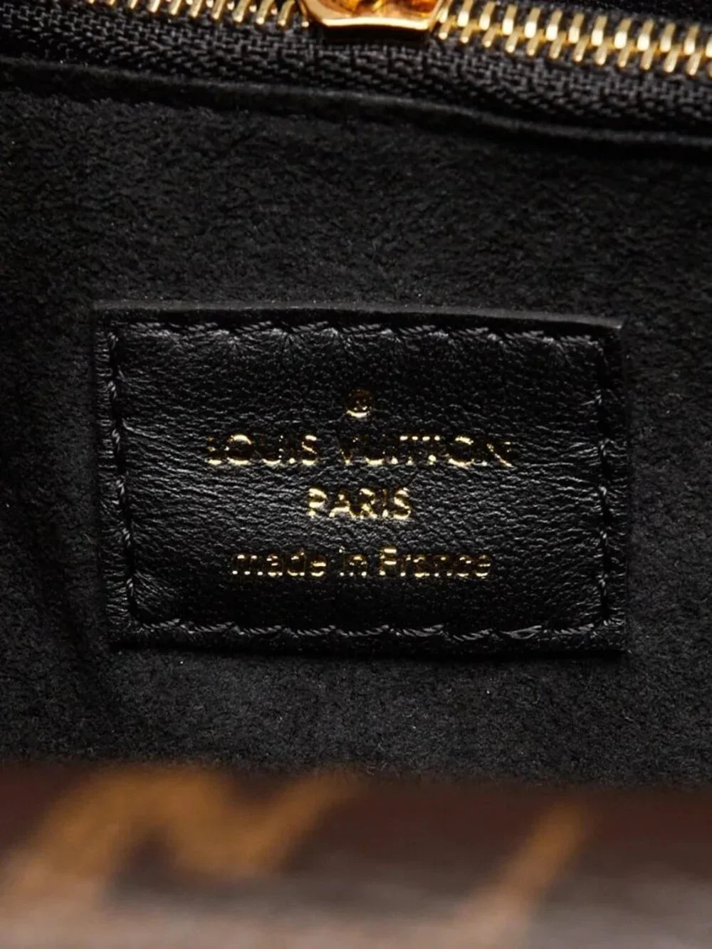Louis Vuitton Black Leather and Monogram Coated Canvas Double V Bag